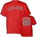Jonathan Papelbon 58 Boston Red Sox Red Name and Number Adult T-Shirt