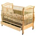 StorkCraft Riley Crib with Drawer- Natural