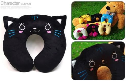 Character Neck Pillow #Black Cat (BM014)_superfine fibres