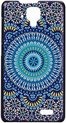 For Lenovo A536 case,Fannymac® Blue Decorative Design Pattern Hard PC Snap-On Back Case Cover Shell for Lenovo A536