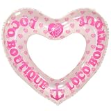 Loco Boutique ハート型浮き輪　ピンク×ホワイト