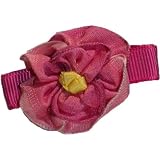 Posies Accessories Small Pink Garden Rose Pansy Hair Clippie