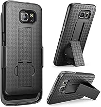 Galaxy S6 Case, i-Blason Transformer Slim Hard Shell Holster Case Combo with Kickstand and Locking Belt Swivel Clip for Samsung Galaxy S6 (Black)