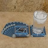 NFL Carolina Panthers 8-Pack Absorbent PaperKraft Coasters