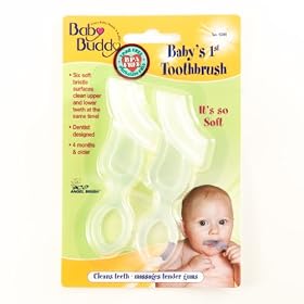 Baby Buddy Baby's 1st Toothbrush 2ct (Clear)