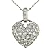Ladies Pave Diamond Heart Pendant 1.00cttw (Chain sep)