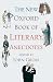 The New Oxford Book of Literary Anecdotes (Oxford Books of Prose & Verse) by  ISBN 0199543410