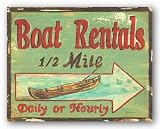Boat Rentals by Grace Pullen 14 x11  Art Print Poster