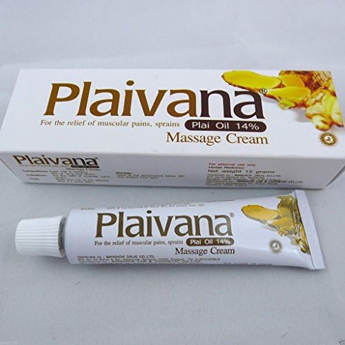 PLAIVANA Plai oil massage herbal cream for relief muscle pain sprains 15 g