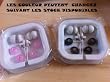 Ecouteurs Casques Intra auriculaire jack 3,5mm Black + 2 paires de Protections oreilles