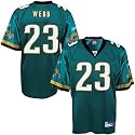 Reebok NFL Equipment Jacksonville Jaguars #23 Demetrice Webb Teal Replica Football Jersey