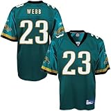 Reebok NFL Equipment Jacksonville Jaguars #23 Demetrice Webb Teal Replica Football Jersey