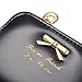 Leiwo Women's Short Leather With Bow Wallet Handbag Card Holder Purse
