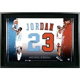 Upper Deck Chicago Bulls Michael Jordan Autographed University of North Carolina/Chicago Bulls Jersey Numbers Piece