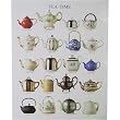 Tea Time Tea Pots Assortment French Poster on Heavy Card Stock