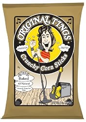 Original Tings Crunchy Corn Sticks, 1-Ounce Bags (Pack of 60)