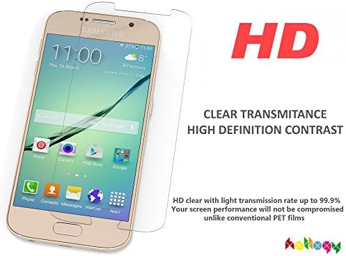 Galaxy S6 Screen Protector, Hallogy for Samsung Galaxy S6- Protect Your Phone's Screen From Fingerprints, Scratches, Cracks and Daily Wear & Tear - Ultra-Clear Triple-Layer Glass Is Virtually Invisible - 99.9% Touch Accurate - 100% Satisfaction Guaranteed & Lifetime Warranty