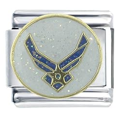 Air Force Symbol Flag Italian Charm Bracelet Bracelet Link