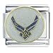 Air Force Symbol Flag Italian Charm Bracelet Bracelet Link