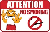Rex Otter Pool Sign - No Smoking