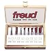 Freud 96-100 8-Piece Dovetail Incra Jig Router Bit Set with 1/4-Inch Shanks