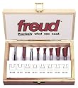 Freud 96-100 8-Piece Dovetail Incra Jig Bit Set with 1/4-Inch Shanks