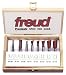 Freud 96-100 8-Piece Dovetail Incra Jig Bit Set with 1/4-Inch Shanks