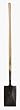 Square Point Garden Spades, 7 3/8" x 12"