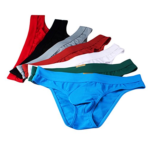 DESMIIT Men's Low Rise Bikini Pack of 7