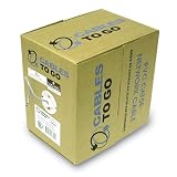 C2G / Cables to Go 27353 Cat5E UTP Solid PVC CMR-Rated Cable, Grey (500 Feet/152.4 Meters)