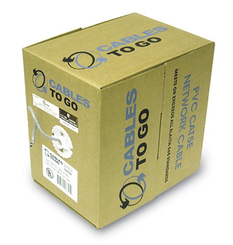 Cables To Go - 27353 - 500ft CAT5E 350Mhz  Solid PVC Cmr Cable Grey