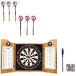Trademark NHL Pittsburgh Penguins dart cabinet includes Darts and Board