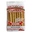 Angonoa's Breadsticks, Sesame, 3.25-Ounce Bags (Pack of 12)