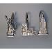 Shower Curtain Hooks New York City Icons