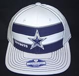 Youth Dallas Cowboys White Official Sideline Flatbill Structured Flex Cap 4 - 7 Yrs