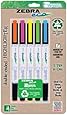 Zebra Eco Zebrite Double-Ended Highlighters, Assorted Colors, Chisel and Fine Point, 5-Pack-75005