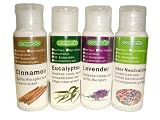 EcoGecko Therapeutic Fragrant Aroma Oil (30 ml) for Water Based Air Purifier Revitalizer Air Freshener, Assorted - 4 Pack