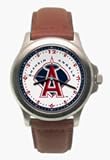 Los Angeles Angels of Anaheim MLB Rookie Watch with Leather Band - Men's