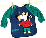 Maisy Blue Toweling Sleeved Bib