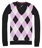 Tommy Hilfiger Women Logo V-Neck Sweater Pullover