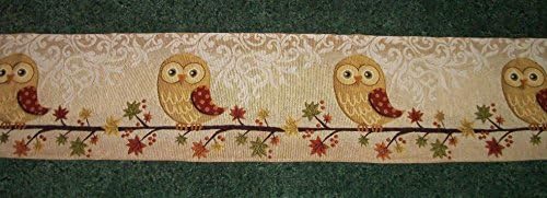 Owl Taspestry Table Runner 13 x 68