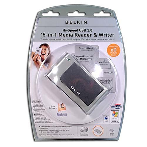 Belkin Hi-Speed USB 2.0 All-in-1 Media Card Reader/Writer