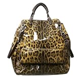 Dolce & Gabbana Miss Pocket Leopard Patent Leather Satchel BB2119-A7863-89682