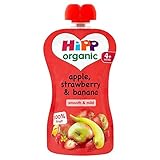 HiPP(ヒップ) 有機原料使用 Hipp Organic Apple, Strawberry And Banana 100g 10個セット(4ヶ月から)