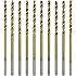 HTS 116V8 10 Pc Titanium Coated Twist Drill Bits (50)