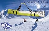 170cm Skibag green/white org. PAUL KURZ 1880 Padded ski bag with zip fastening