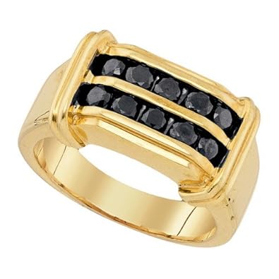 Cheap Girls Jewelry 1.03CT-DIA BLACK DIAMOND RING For Sale
