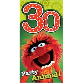 The Muppets age 30 Birthday Card size 125 x 234