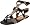 L.A.M.B. Women's Indee Ankle Strap Sandal,Black/Taupe,5.5 M US