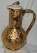 Vintage 1950's McCoy 24k Gold Pitcher, Pot, Sunburst Pattern
